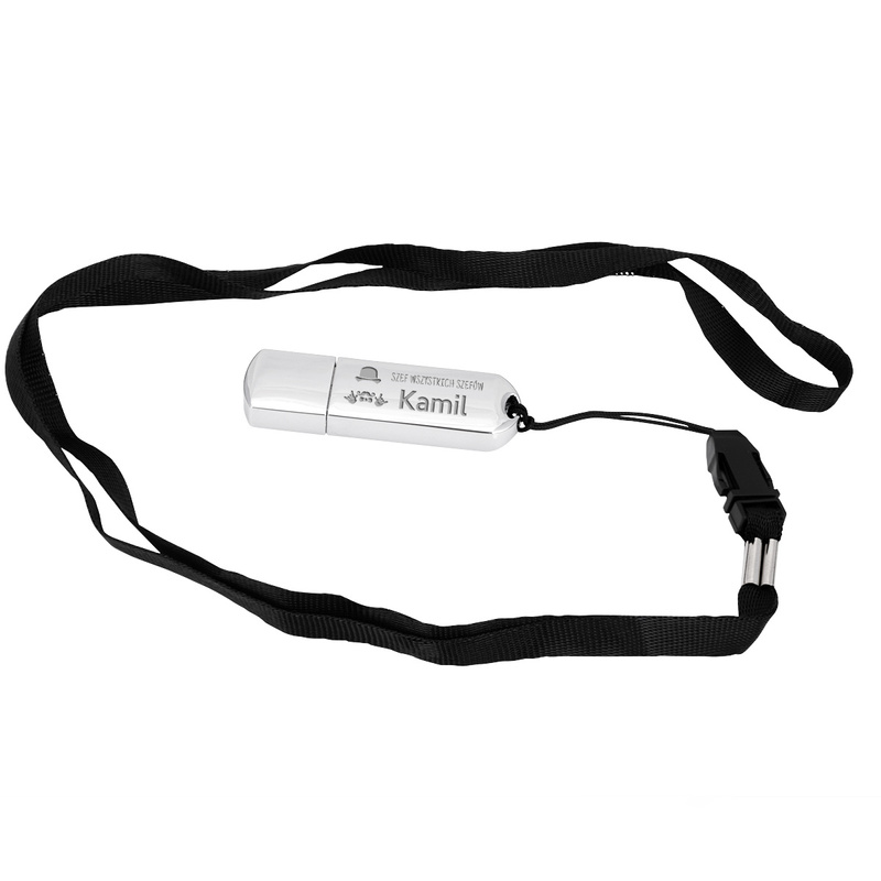 Pendrive chrom 16 GB dla Szefa wszystkich szefów z grawerem