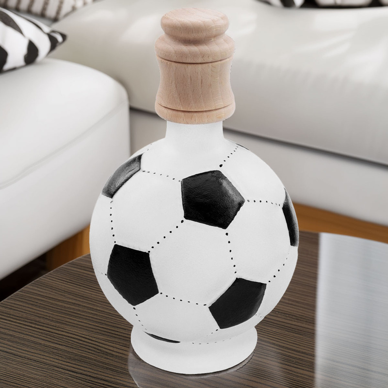 Komplet do alkoholu 7-częściowy Karafka i kieliszki piłka futbolowa z Grawerem