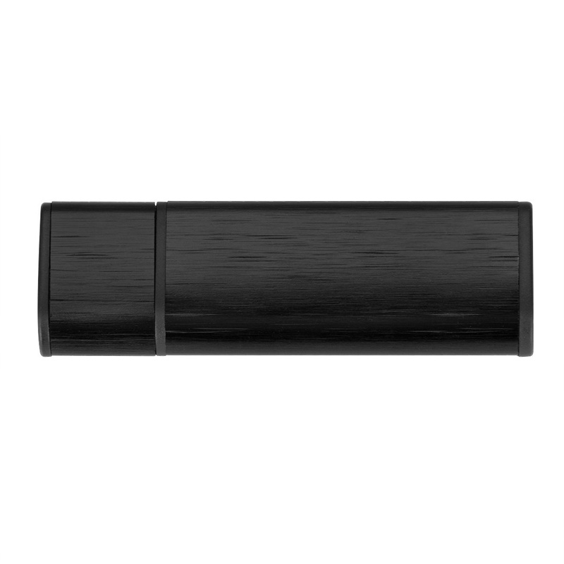 Czarny pendrive 16 GB dla szefa z indywidualnym grawerem laserowym