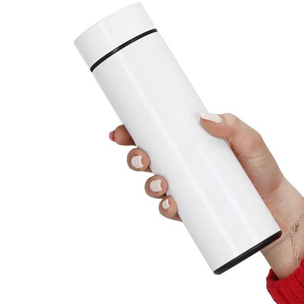 Kubek termiczny z wyświetlaczem LED – personalizowany nadruk na Dzień Kobiet 500 ml