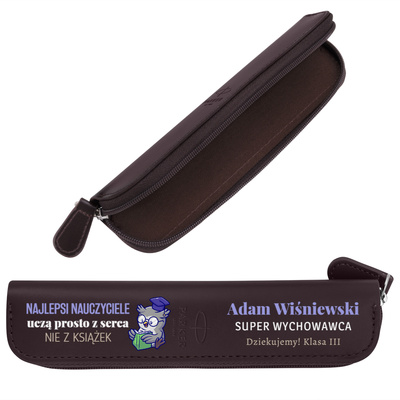 Etui Parker Burgundy bordowe z nadrukiem UV – personalizacja