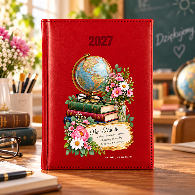 Personalizowany kalendarz książkowy 2027 dzienny