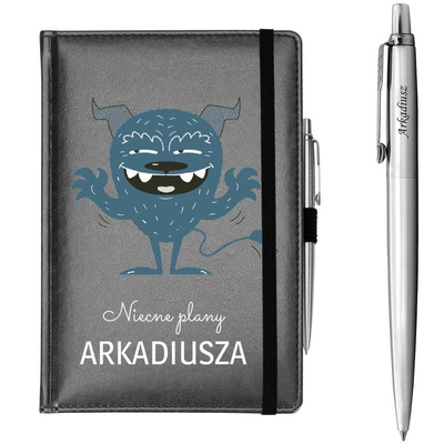 Zestaw notes Nebraska z nadrukiem UV i Parker Jotter z grawerem