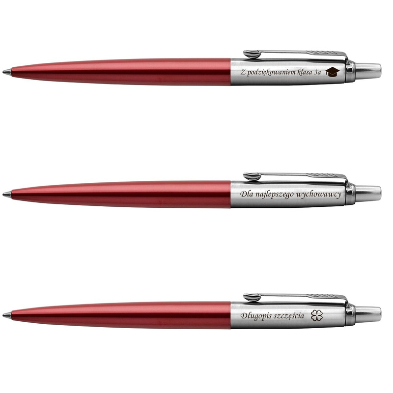 Długopis Parker Jotter CT Kensington Red z grawerem i pudełkiem