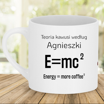 Kubek na Prezent / Własny nadruk / Prezent dla kawosza / Teoria kawusi / Mały kubek na prezent / 200 ml / Kubek do kawy