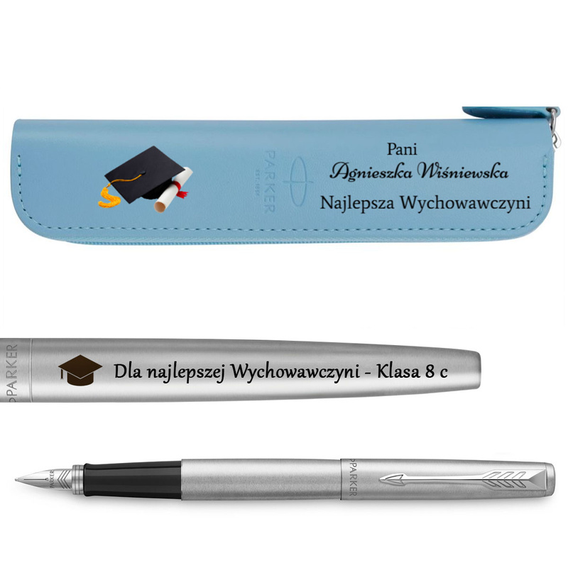 Pióro Wieczne Parker CT z Grawerem + Etui z Nadrukiem UV